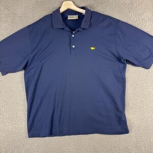 Vintage‎ Augusta National Golf Shop Polo Shirt Mens XL Blue Masters Logo Golf